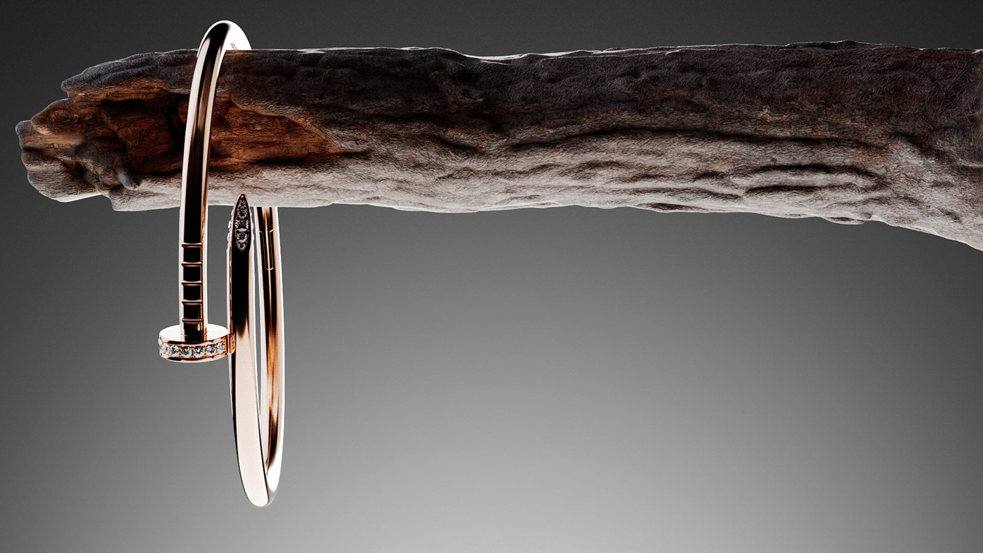 Cartier Juste un Clou — bracelet on a branch