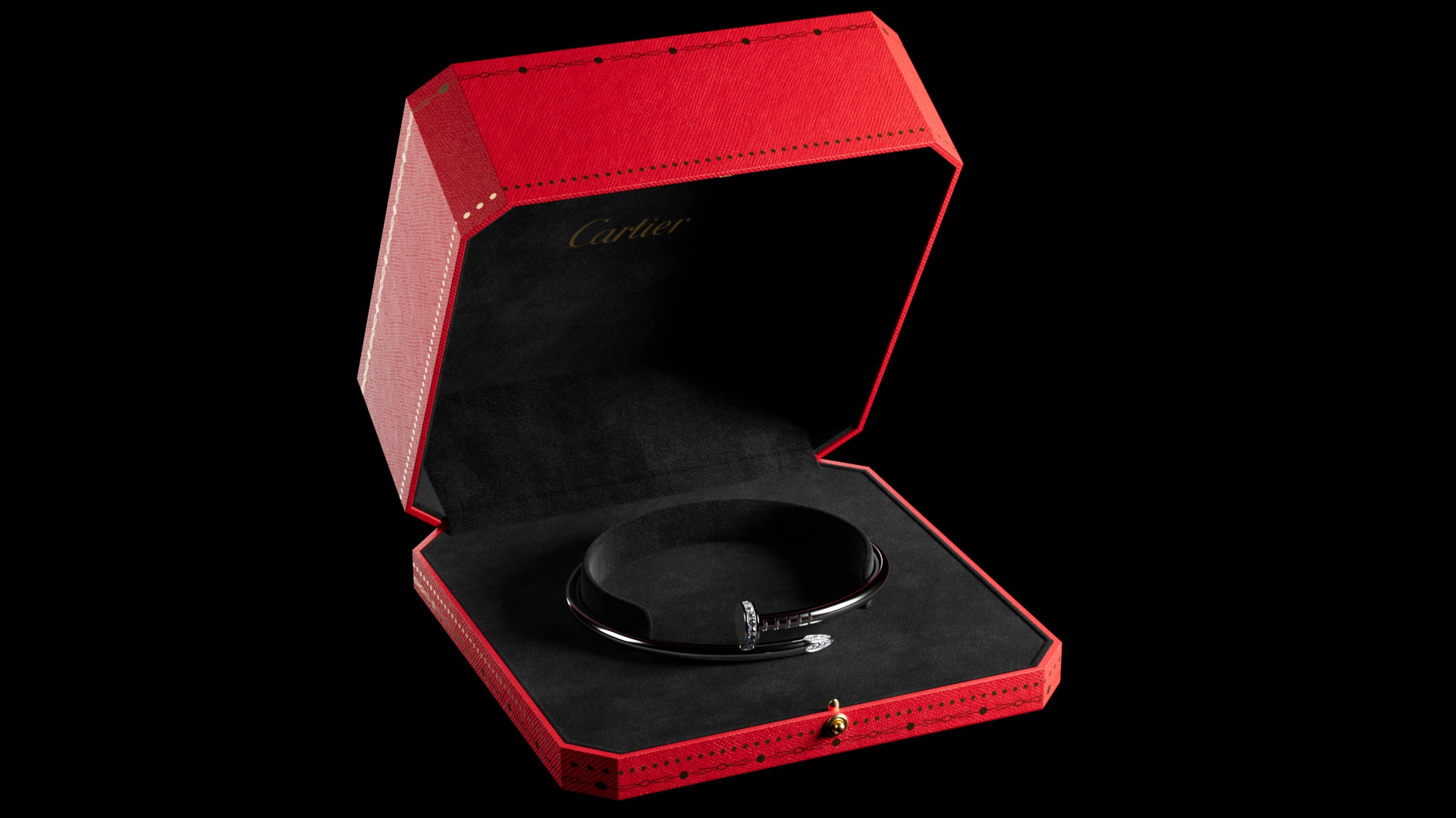 Cartier Juste un Clou — open box with bracelet